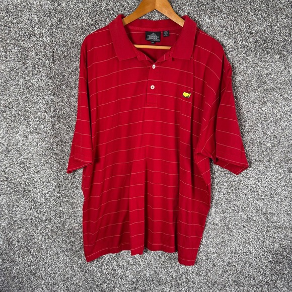 Clubhouse Collection Other - Masters Clubhouse Collection Red Striped Golf Polo Shirt Mens XXL Made in Italy